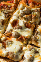 Homemade Sausage and Peppers Pizza