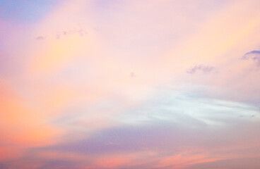 Fototapeta premium View of multicolored clouds in the sky