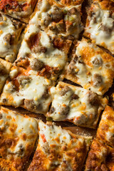 Homemade Sausage and Peppers Pizza
