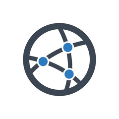 Globe icon ( vector illustration )