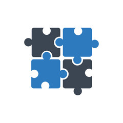 Puzzle icon ( vector illustration )