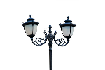 Fototapeta na wymiar street lamp isolated on a white background
