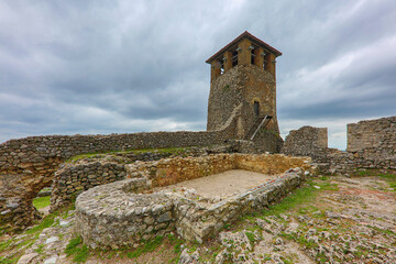 Medieval remains of Kruje Castle in Albania