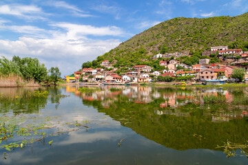 Fototapeta na wymiar Vranjina fishing village in Montenegro