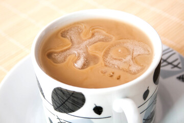 cup of coffee ice skull