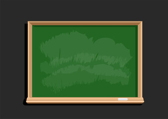 empty education blackboard flat design