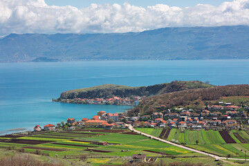 View over the Lake Ohrid, in Macedonia