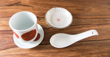 Japanese set for coffee and tea