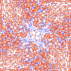 Abstract grunge orange and blue scratches on white background. Texture and elements for design. Jpeg