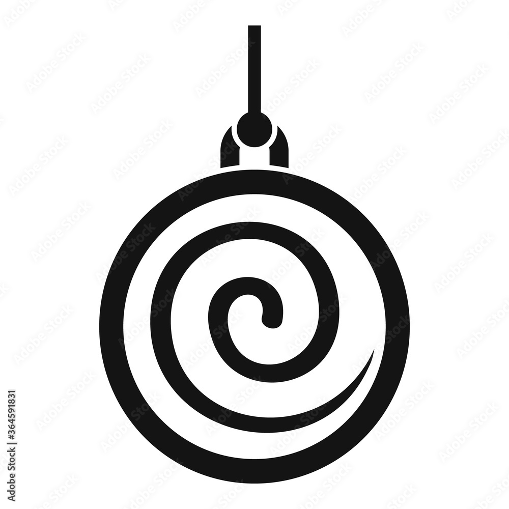 Poster spiral pendulum icon. simple illustration of spiral pendulum vector icon for web design isolated on 