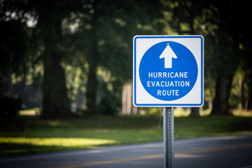 "Hurricane Evacuation Route" Sign © Darwin Brandis