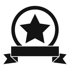 Excellence emblem icon. Simple illustration of excellence emblem vector icon for web design isolated on white background