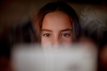 Girl reading book