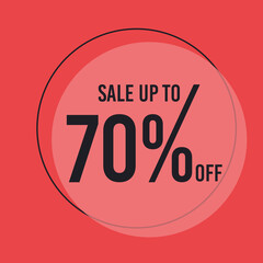 70 Percent off 70% Discount Sale Off big offer 70% Offer Sale Special Offer Tag Banner Advertising Promotional Poster Design Vector Offers Mobile Fashion Electronics Home Books Jewelry.