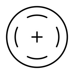 scope target icon, line style