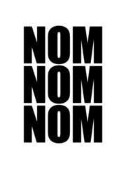 Essen gehen Nom Nom Cool Kontur