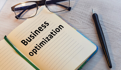 Conceptual image, business accessories, notepad on the desktop. Finance or business concept