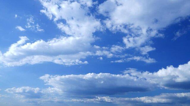 time lapse blue sky with clouds