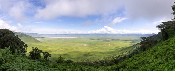Panorama du Cratère du Ngorongoro en Tanzanie  © Loïc Bourgeois