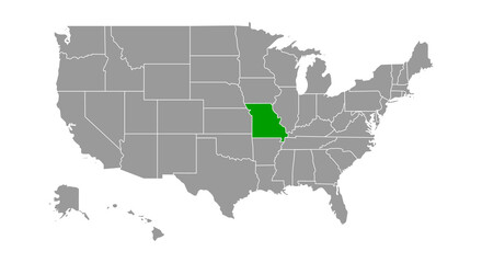 Missouri Locate Map