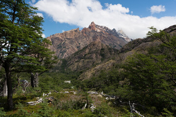 Paisaje, montaña, vegetación, cielo