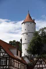 Weisser Turm, historischer Wehrturm und Wachturm