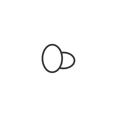 Eggs isolated line icon for web and mobile