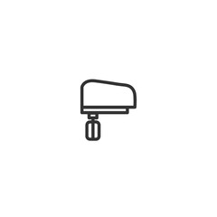 kitchen mixer isolated line icon for web and mobile