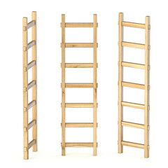 Wooden ladders 3D