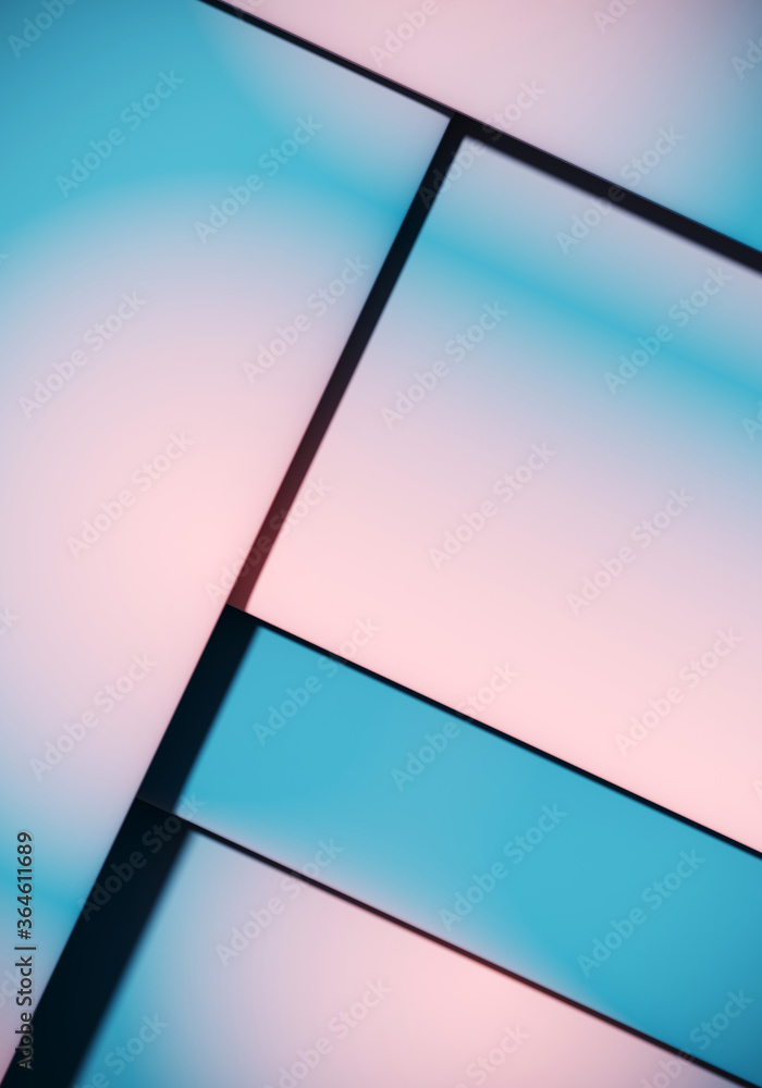 Poster minimal abstract mockup background for product presentation. top view of blending vibrant gradient o