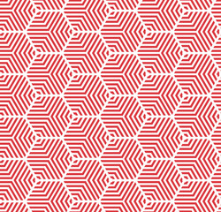 Multi hexagonal line seamless repeat pattern background
