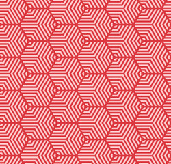 Multi hexagonal line seamless repeat pattern background