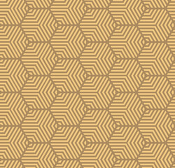 Multi hexagonal line seamless repeat pattern background