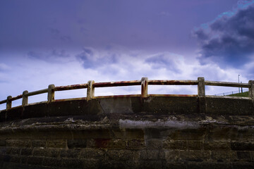 Obraz premium old bridge over the river
