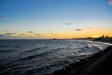 sunset in Montevideo