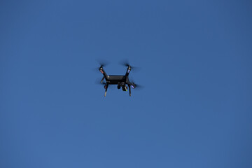 Small drone in the sky