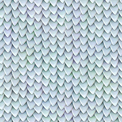 Seamless texture of metallic dragon scales. Reptile skin pattern © Koxae