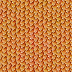 Seamless texture of metallic dragon scales. Reptile skin pattern