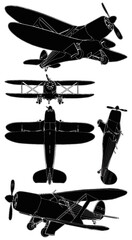 Biplane Vector © NesaCera