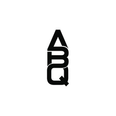abq letter original monogram logo design