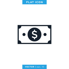 Money Icon Vector Logo Design Template