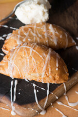 Apple Turnover Dessert. Classic American or French bakeries or pastry shop favorites. Cookies,...