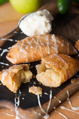 Apple Turnover Dessert. Classic American or French bakeries or pastry shop favorites. Cookies,...