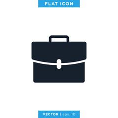 Briefcase Icon Vector Design Template