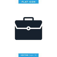 Briefcase Icon Vector Design Template