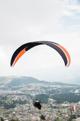 pure adrenaline by paragliding over the city