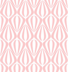 Tear drop shaped lantern with stripes in a seamless repeat pattern background