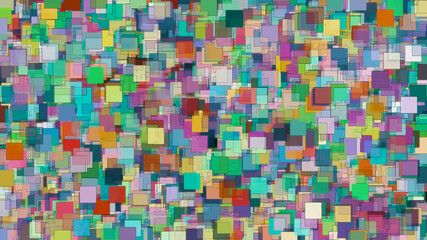 Generative Art Pattern of Squares