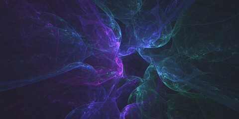 Obraz na płótnie Canvas cosmic plasma fractal computer generated background illustration