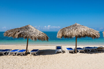 White sand beach of Playa Ancon, Cuba